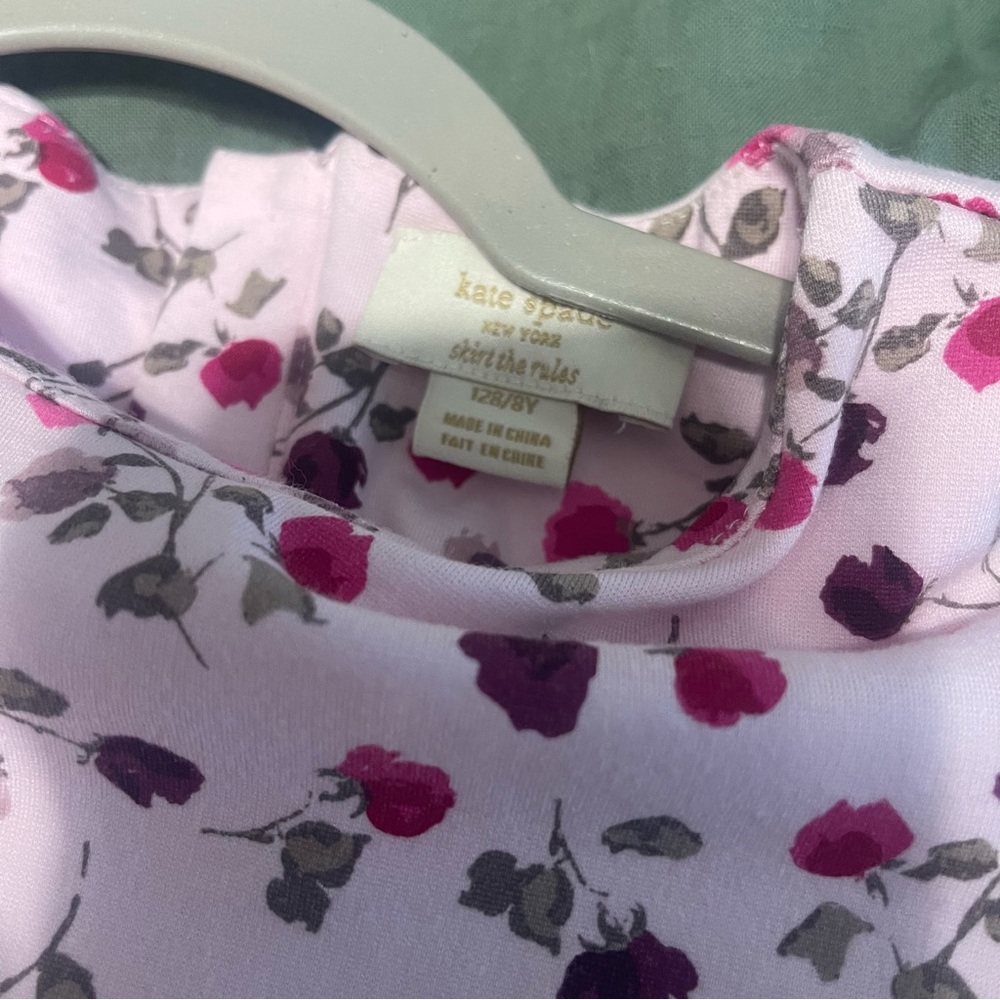 Kate Spade Floral Pink Fit & Flare Kids Dress - Picture 3 of 3